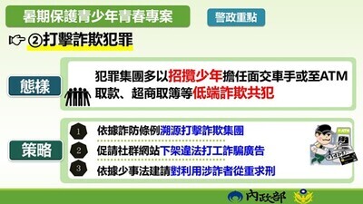 暑期保護青少年青春專案警政重點圖片