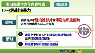 暑期保護青少年青春專案警政重點圖片